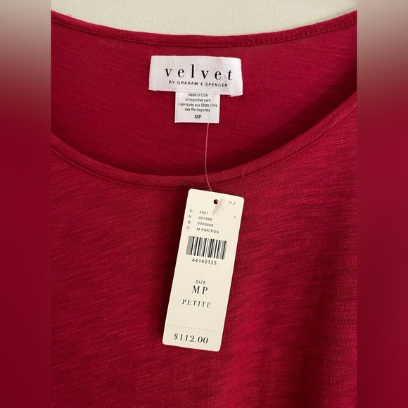 Anthropologie Ruffled Long-Sleeve Tee size MP PM petite size new with tag - Picture 4 of 7